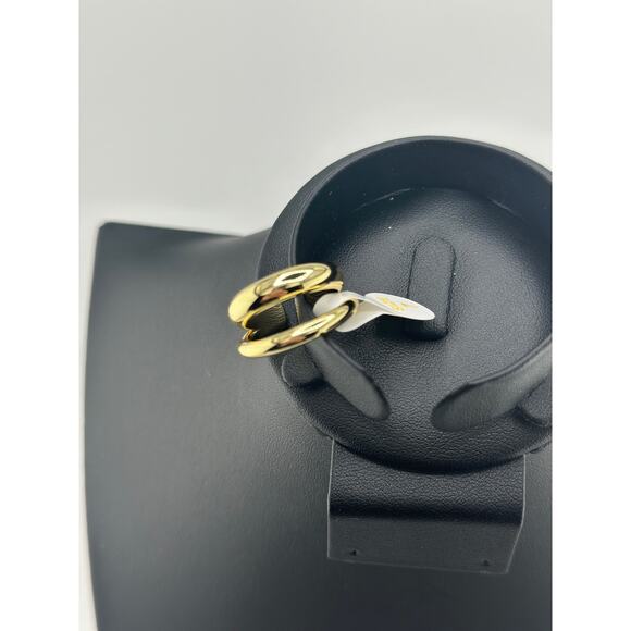 Loren Stewart x Curateur - Deux Open Band 14k Gold Plated Gold Ring Size 7 NWT - Picture 3 of 4